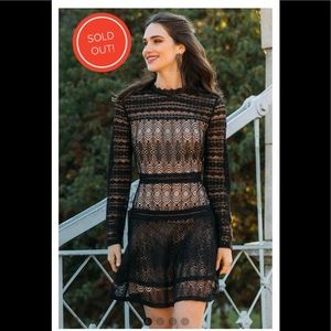 Francesca's Black and Lace dress